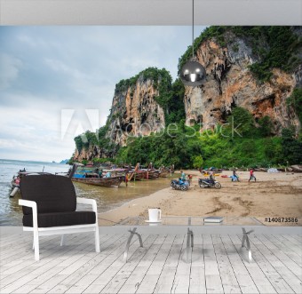 Picture of Tonsai boat dock - Krabi Thailand